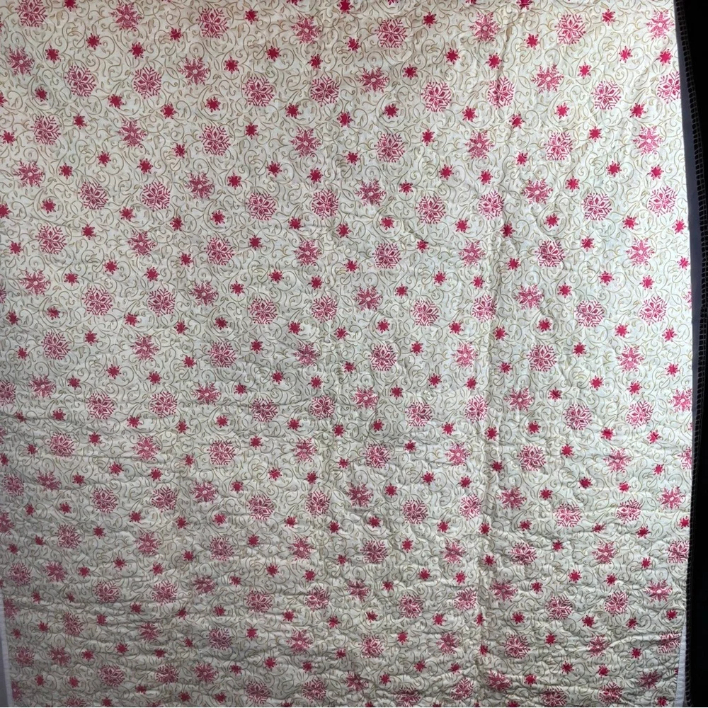 Handmade Quilt Christmas JOY Mice & Holly-small size